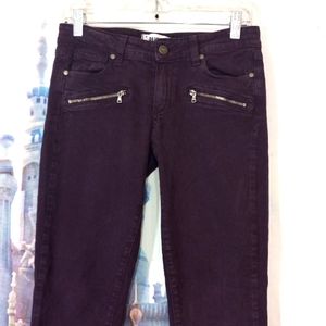 Paige purple Jane zip jeans
